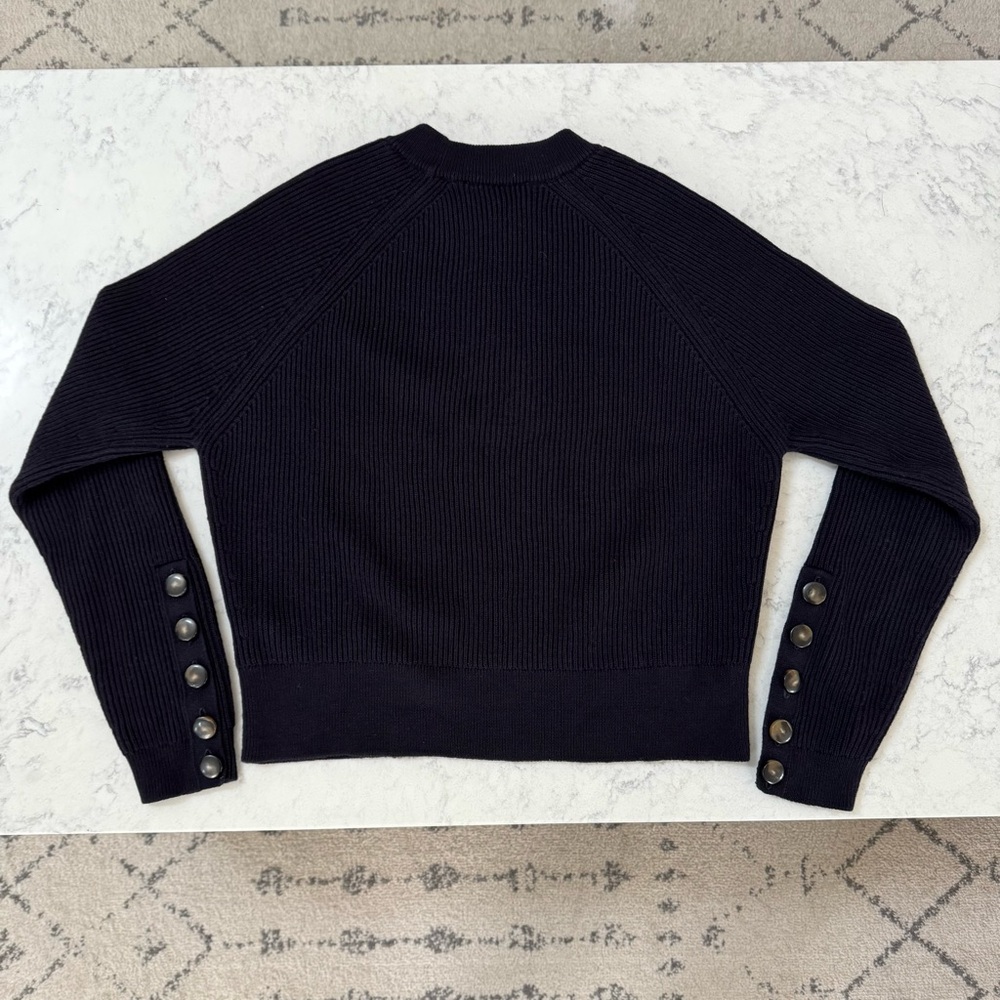 Sezane Navy Sami Jumper Size Small - Picture 3 of 11